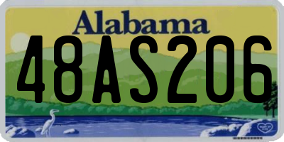 AL license plate 48AS206