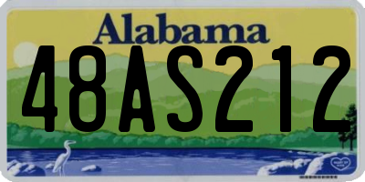AL license plate 48AS212