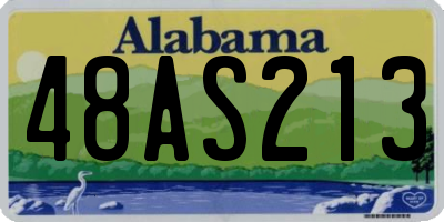 AL license plate 48AS213