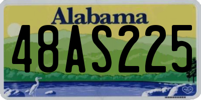 AL license plate 48AS225