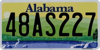 AL license plate 48AS227