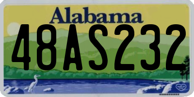 AL license plate 48AS232