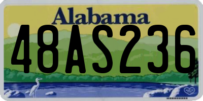 AL license plate 48AS236