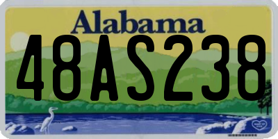 AL license plate 48AS238