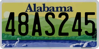 AL license plate 48AS245