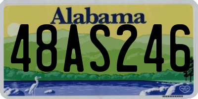 AL license plate 48AS246