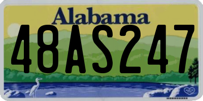 AL license plate 48AS247