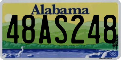 AL license plate 48AS248