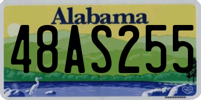 AL license plate 48AS255
