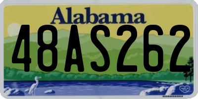 AL license plate 48AS262