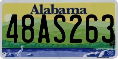 AL license plate 48AS263