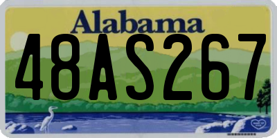 AL license plate 48AS267