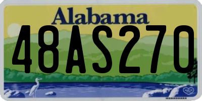 AL license plate 48AS270