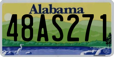 AL license plate 48AS271