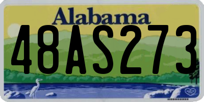 AL license plate 48AS273