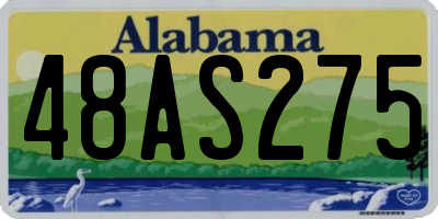 AL license plate 48AS275
