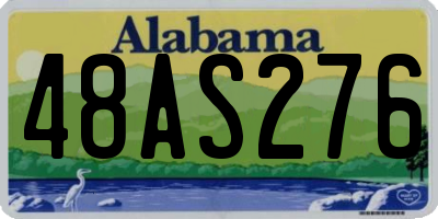 AL license plate 48AS276