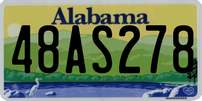 AL license plate 48AS278