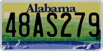 AL license plate 48AS279