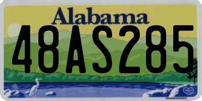 AL license plate 48AS285