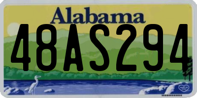 AL license plate 48AS294