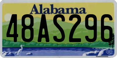 AL license plate 48AS296