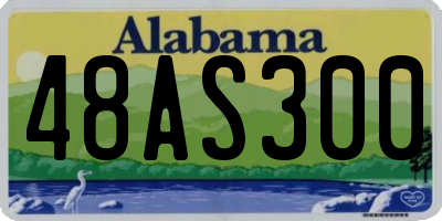 AL license plate 48AS300