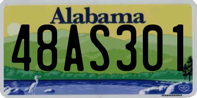 AL license plate 48AS301