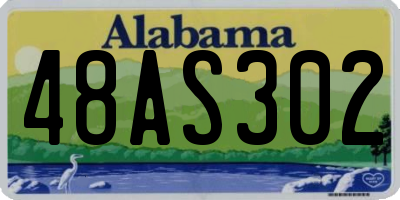 AL license plate 48AS302