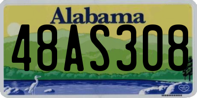 AL license plate 48AS308