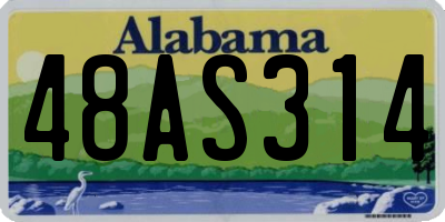 AL license plate 48AS314