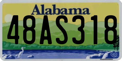 AL license plate 48AS318