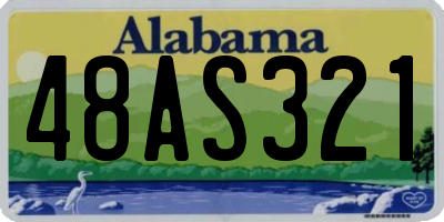 AL license plate 48AS321