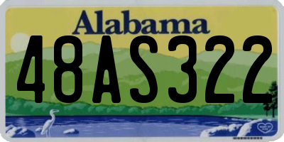 AL license plate 48AS322