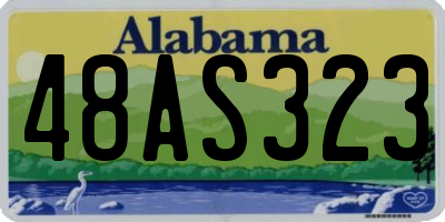 AL license plate 48AS323
