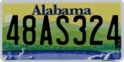AL license plate 48AS324