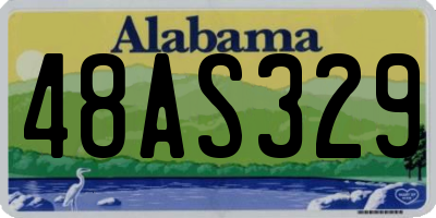 AL license plate 48AS329