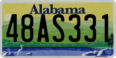 AL license plate 48AS331