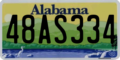 AL license plate 48AS334