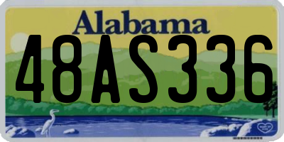AL license plate 48AS336