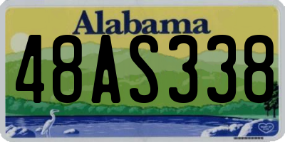 AL license plate 48AS338