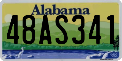 AL license plate 48AS341