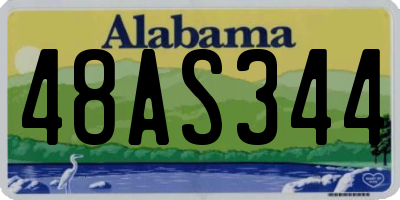 AL license plate 48AS344
