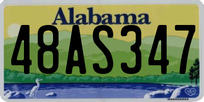AL license plate 48AS347