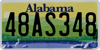 AL license plate 48AS348