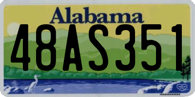 AL license plate 48AS351