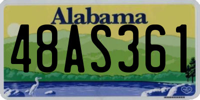 AL license plate 48AS361