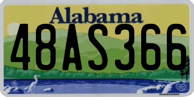 AL license plate 48AS366