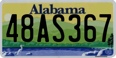 AL license plate 48AS367