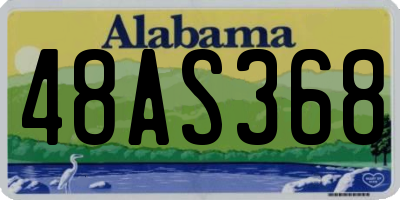 AL license plate 48AS368